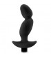 Черный анальный вибратор Silicone Vibrating Prostate Massager 04 - 16,5 см.