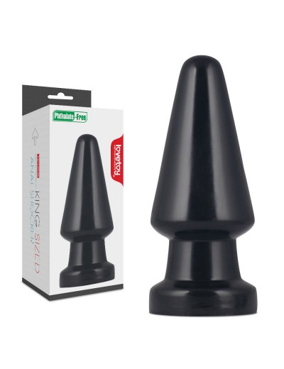 Черная анальная пробка King-Sized Anal Shocker - 19 см.