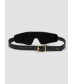 Черная плотная маска на глаза Bound to You Faux Leather Blindfold
