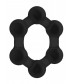 Черное эрекционное кольцо No.82 Weighted Cock Ring
