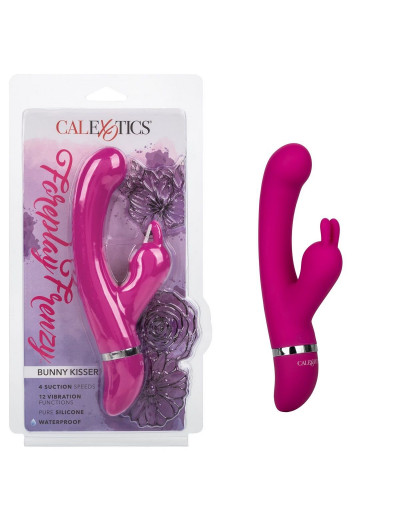 Лиловый вибратор-кролик Foreplay Frenzy Bunny Kisser