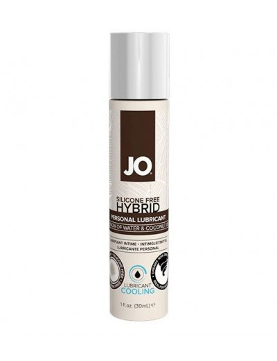 Водно-масляный лубрикант с охлаждающим эффектом JO Silicone free Hybrid Lubricant COOLING  - 30 мл.
