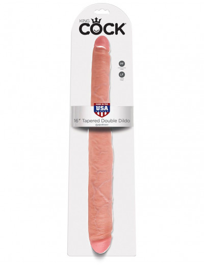 Двусторонний дилдо 16  Tapered Double Dildo - 40,6 см.