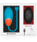 Голубое виброяйцо с черным пультом-часами Wearwatch Egg Wireless Watchme