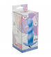 Голубая фигурная анальная вибропробка Spiral Anal Plug - 12 см.