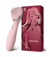 Розовый мембранный вибростимулятор клитора Polly Plus - 16,8 см.