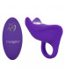 Фиолетовое перезаряжаемое эрекционное кольцо Silicone Remote Orgasm Ring