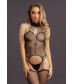 Пикантный кэтсьюит Suspender Fishnet Choker
