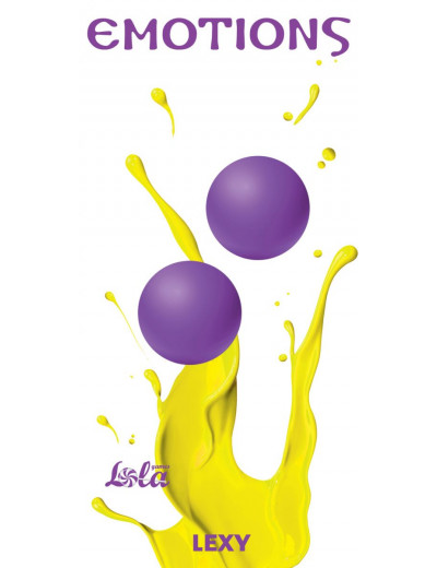 Фиолетовые вагинальные шарики без сцепки Emotions Lexy Large