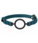Кляп-кольцо на зеленых ремешках Silicone Ring Gag