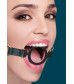 Кляп-кольцо на зеленых ремешках Silicone Ring Gag