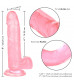 Розовый фаллоимитатор Size Queen 6  - 20,25 см.