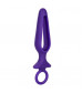 Фиолетовая силиконовая пробка с прорезью Silicone Groove Probe - 10,25 см.