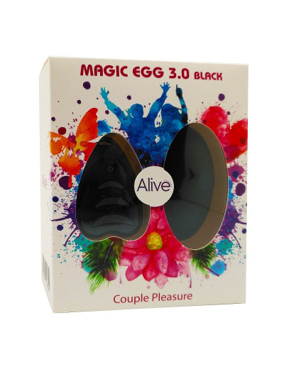 Черное виброяйцо Magic Egg 3.0 с пультом