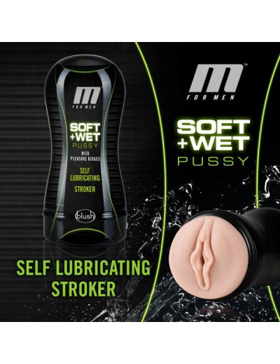 Мастурбатор-вагина Soft and Wet Pussy with Pleasure Ridges