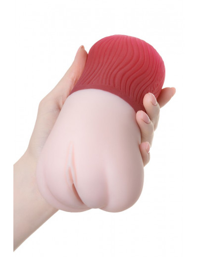 Телесный реалистичный мастурбатор с выпадающей маткой Gokusai Uterus