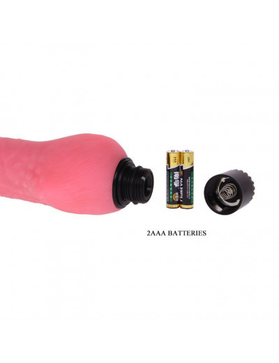 Вибратор телесного цвета Realistic Cock Vibe - 19,5 см.