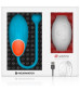Голубое виброяйцо с белым пультом-часами Wearwatch Egg Wireless Watchme