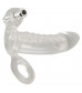 Прозрачная вибронасадка Vibrating Sleeve - 15,6 см.