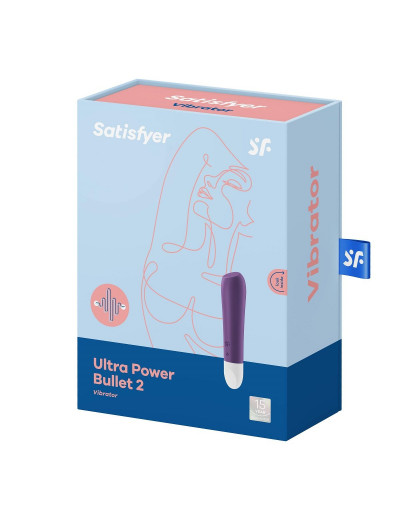 Фиолетовый мини-вибратор Ultra Power Bullet 2