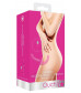 Розовый безремневой вибрострапон с пультом управления Vibrating Silicone Strapless Strapon