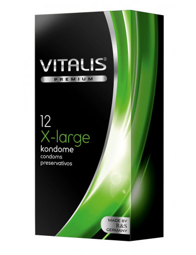 Презервативы увеличенного размера VITALIS PREMIUM x-large - 12 шт.