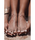 Золотистые браслеты на ноги Magnifique Feet Chain