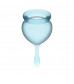 Набор голубых менструальных чаш Feel good Menstrual Cup