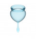 Набор голубых менструальных чаш Feel good Menstrual Cup