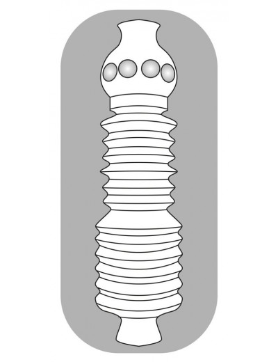 Прозрачный мастурбатор Pocket Masturbator Twister