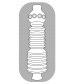 Прозрачный мастурбатор Pocket Masturbator Twister
