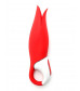 Красный вибратор Satisfyer Power Flower с лепестками - 18,8 см.