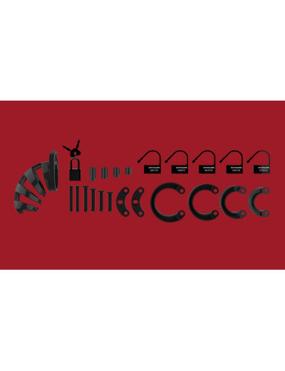 Черный мужской пояс верности Model 02 Chastity