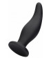 Черная анальная пробка Curve Butt Plug - 11,4 см.