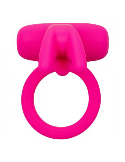 Розовое перезаряжаемое кольцо Silicone Rechargeable Triple Clit Flicker