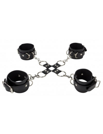 Черный комплект оков Hand And Legcuffs