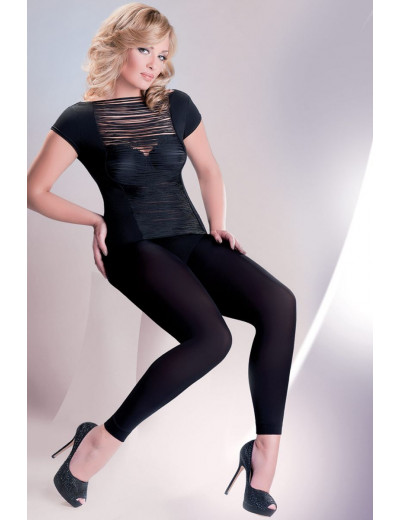 Черные легинсы из микрофибры Microfibre Leggings Plus Size 100 den