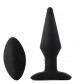 Черный анальный вибромассажер WIRELESS REMOTE PLUG - 13 см.