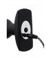 Черный анальный вибромассажер WIRELESS REMOTE PLUG - 13 см.