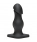 Чёрная анальная пробка TitanMen The Rumpy - 16,5 см.