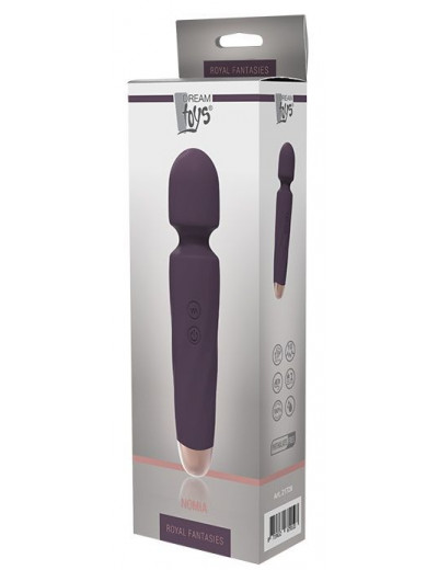 Фиолетовый вибромассажёр NOMIA - 19,5 см.