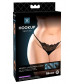Черные трусики Remote Lace Peek-a-Boo XL-XXL с вибрацией и анальным стимулятором