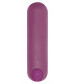 Фиолетовая перезаряжаемая вибропуля 7 Speed Rechargeable Bullet - 7,7 см.