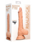 Телесный фаллоимитатор Realistic Dildo With Balls - 20 см.