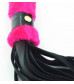 Нежная плеть с розовым мехом BDSM Light - 43 см.