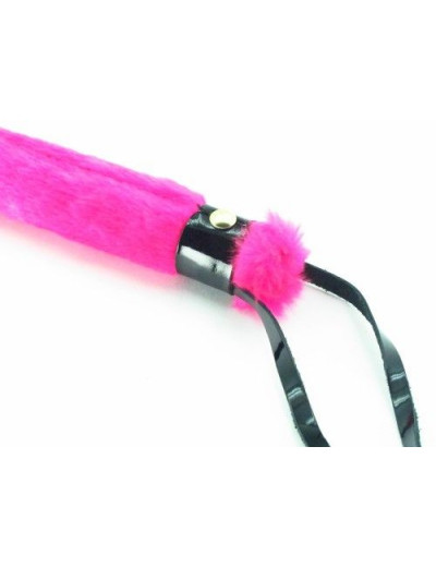 Нежная плеть с розовым мехом BDSM Light - 43 см.