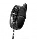 Черный ошейник с поводком Croco Collar and Leash