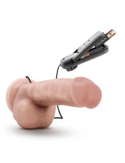 Телесный вибратор-реалистик Dr. Jay  8.75 Inch Vibrating Cock - 22,2 см.