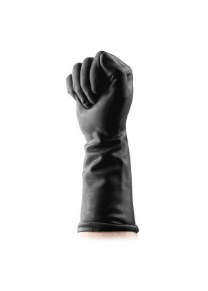 Черные латексные перчатки для фистинга Fisting Gloves