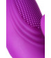 Фиолетовый вибратор с ресничками Anita - 18 см.